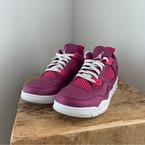 Jordan 4 Retro PS For the Love of the Game BQ7671-661 Size 2 Y True Berry/Pink